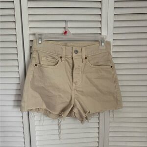 Old Navy Cream Denim Shorts
